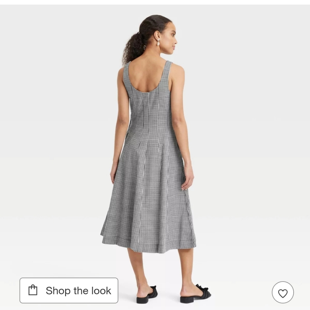 a new day Black and White Checkered Dress - Picture 2 of 3